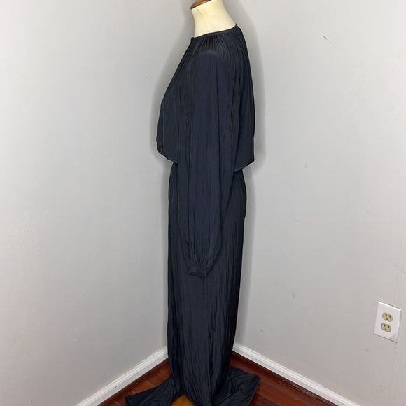 Ramy Brook Lea Crinkle Wide Leg Jumpsuit‎ in Navy - Picture 8 of 16